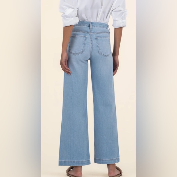 Kut from the Kloth High Rise Meg Wide Leg Jeans - Picture 9 of 10